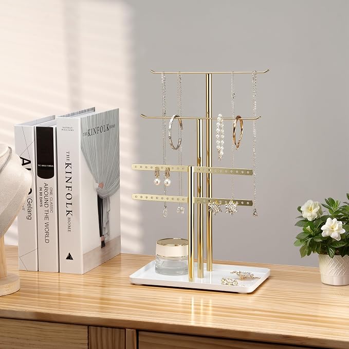 pickpiff Jewelry Stand Organizer Necklace Holder- 12.5" Sturdy Earring and - Image 5
