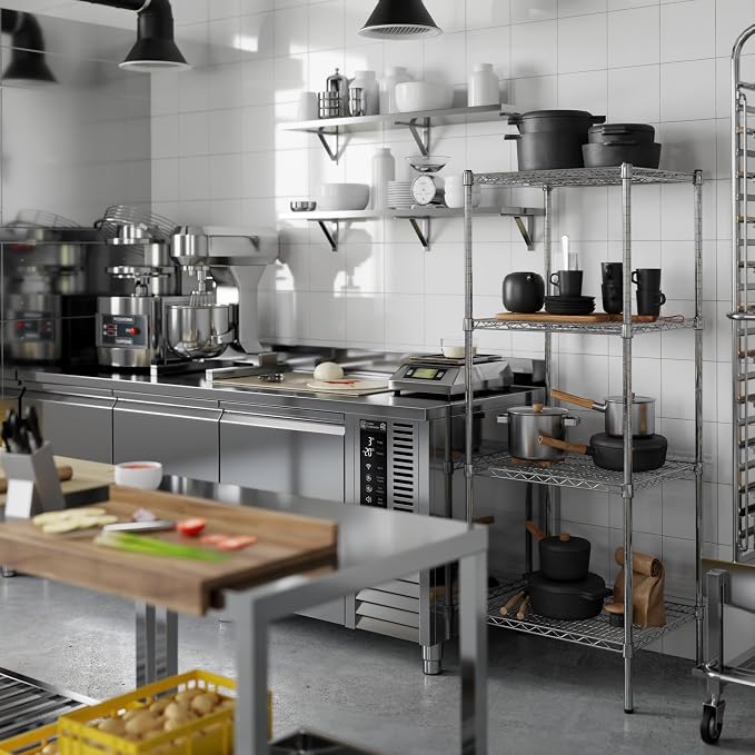 21" Deep x 24" Wide x 64" Height Wire Shelving Kit | 4-Tier | NSF Commercial - Image 5