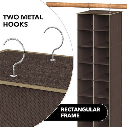 Simple Houseware 20 Section Shelves Hanging Shoes Organizer Holder - Image 6