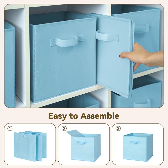 GRANNY SAYS Cube Storage Organizer, 11 Inch 6 Pack Storage Cubes - Image 6