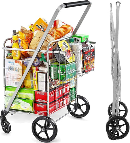 Wellmax Folding Grocery Cart by Wellmax