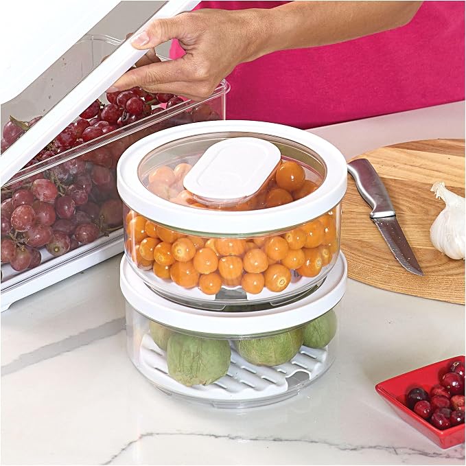 iDesign Small Round Fridge Produce Bin - Image 6
