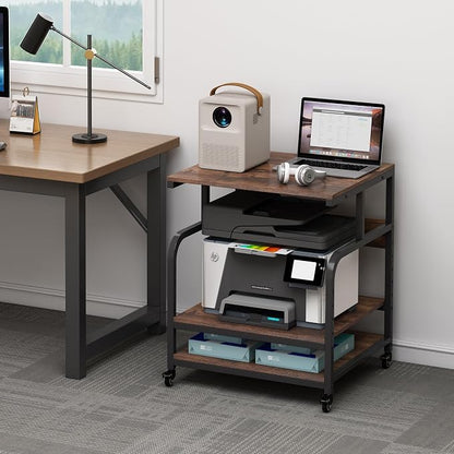 23.6" Deep Extra Large Printer Stand, 3 Tier Printer Table - Image 6
