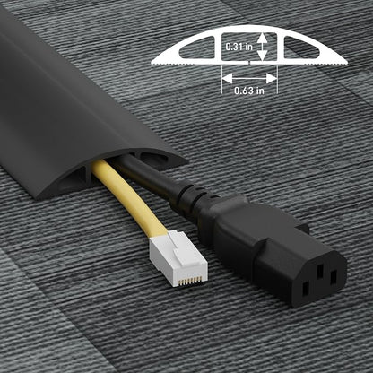 D-Line 30ft Floor Cord Cover, Floor Cable Protector, Extension Cord Cover - Image 3