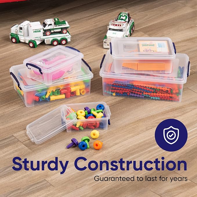 Superio Storage Bins with Lids, Stackable Totes, BPA Free, Odor Free, Organizer - Image 7