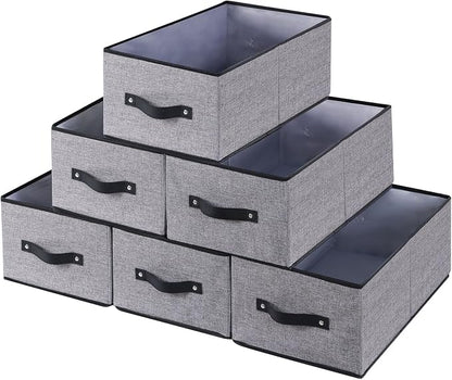 Fabric Storage Boxes, Foldable Storage Baskets by YheenLf
