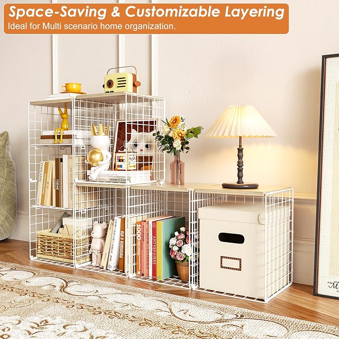 6 Tier Taller Closet Organizers and Storage, Stackable Closet Shelf Organizer - Image 8