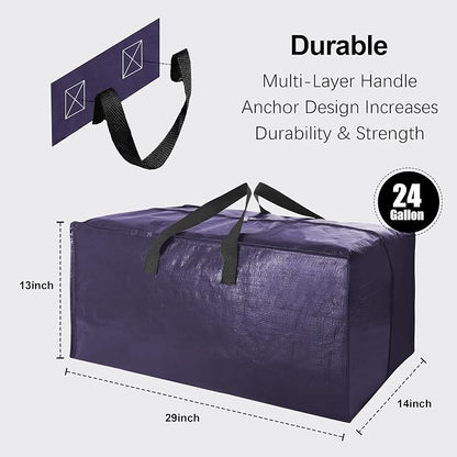 12 Pack Heavy Duty Large Moving Bags W/Backpack Straps - Image 2