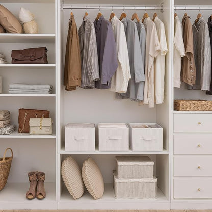 StorageWorks Storage Baskets for Shelves, Foldable Fabric Closet Storage Bins - Image 3