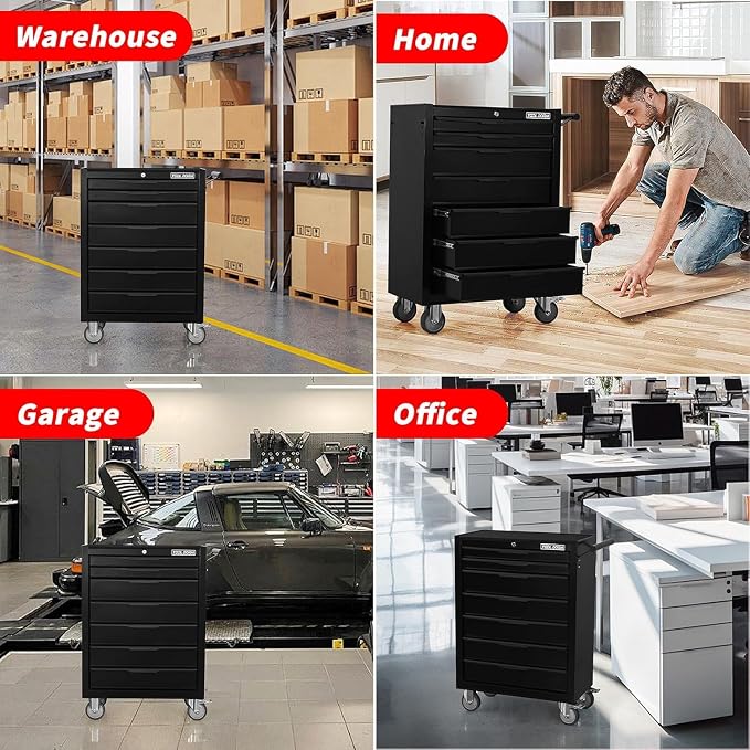7-Drawer Rolling Tool Chest - Image 9