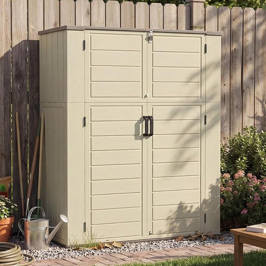 Aoxun 61 Cu.Ft Outdoor Storage Shed, Widened Outdoor Storage Cabinet Waterproof by Aoxun