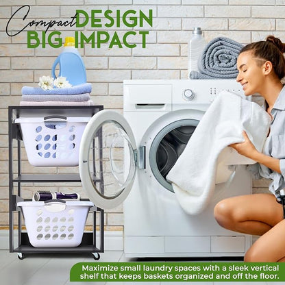 Laundry Basket Holder Shelf - Image 5