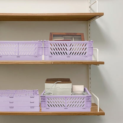 2 Pack Mini Foldable Small Plastic Baskets - Image 7