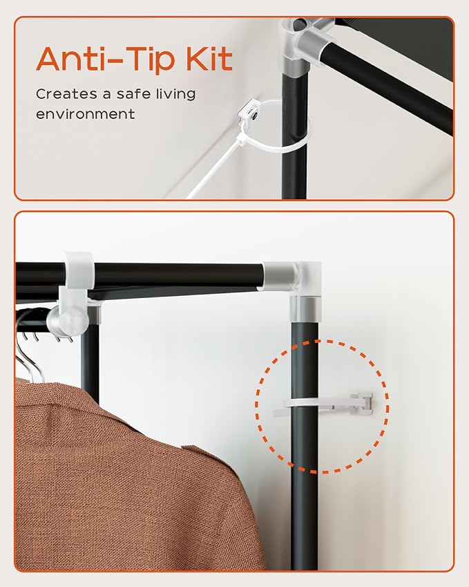 Portable Closet, 66.9 Inch Large Capacity Wardrobe Closet - Image 8
