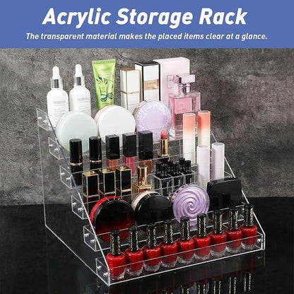 2-Pack 6-Tier Acrylic Display Shelf, Cards & Stickers - Image 4