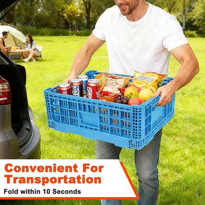 52L Plastic Collapsible Storage Bins - Image 7