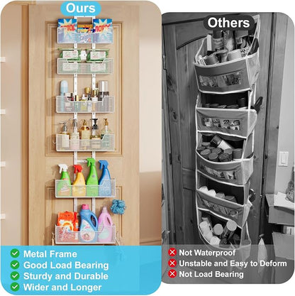 Hongtamoya Over The Door Organizer, Metal Hanging Door Organizer - Image 9