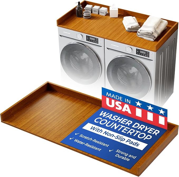 OfficeSimpli Washer Dryer Countertop, Made in USA, Non-Slip Pads, Easy Clean by OfficeSimpliUS