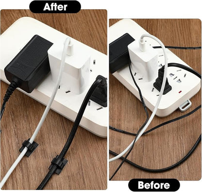 EBOOT 500 Pieces Adhesive Cable Clips Wire Clips Cable Wire Management Wire - Image 5