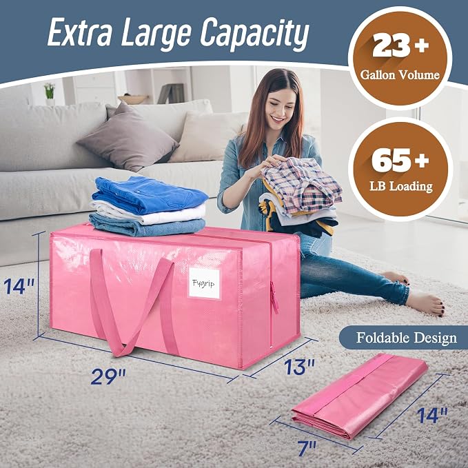 6 Pack Extra Heavy Duty Large Moving Bags - Image 3
