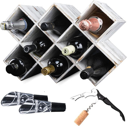 Penitent Man Wooden Wine Rack by Unknown