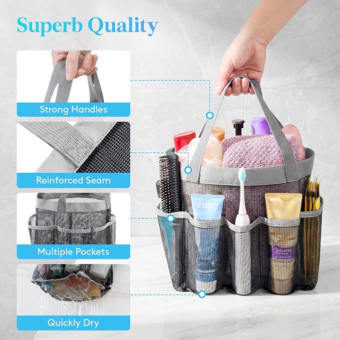 Lifewit Mesh Shower Caddy Portable - Image 5
