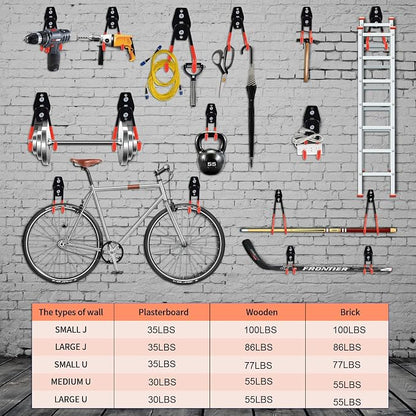 16 Pack Heavy Duty Garage Hooks - Image 5
