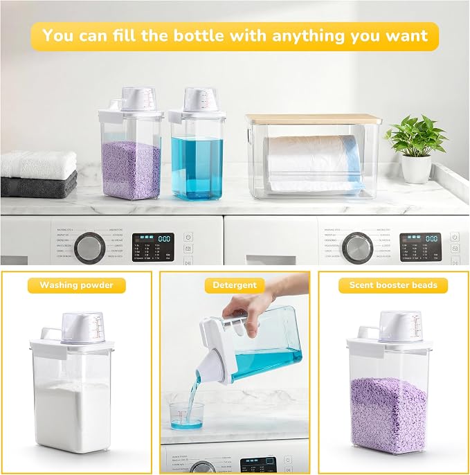 Trash Bag Dispenser Holder, 3-in-1 Laundry Detergent Dispenser Under Sink - Image 5