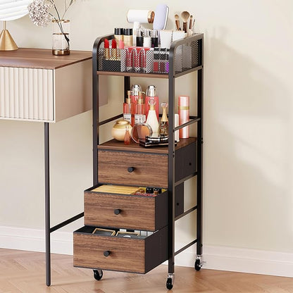 HapiRm Rolling Makeup Cart Organizer by HapiRm