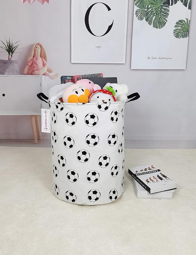 QUEENLALA Large Storage Basket, Laundry Hamper/Bathroom/Home Decor/Collapsible - Image 4