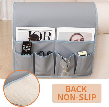 HAOMAIJIA Anti Slip Sofa Armrest Organizer Arm Chair Bedside Caddy Storage - Image 2