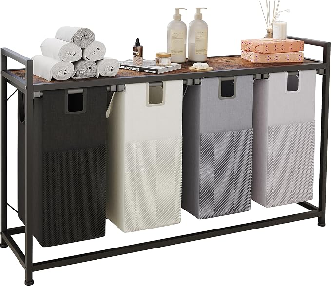 Laundry Basket Four Laundry Hamper by LIVEHOM