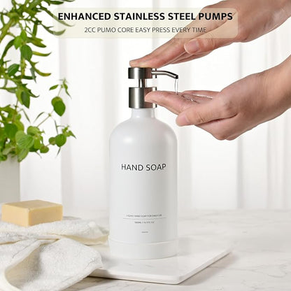 Glass Kitchen Soap Dispenser Set - Image 3