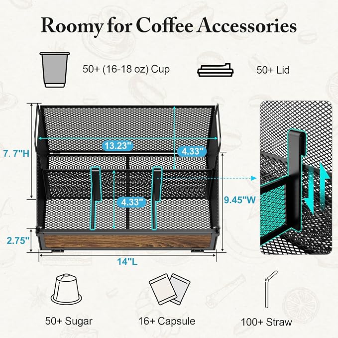 GSlife Countertop Coffee Station Organizer - Image 2