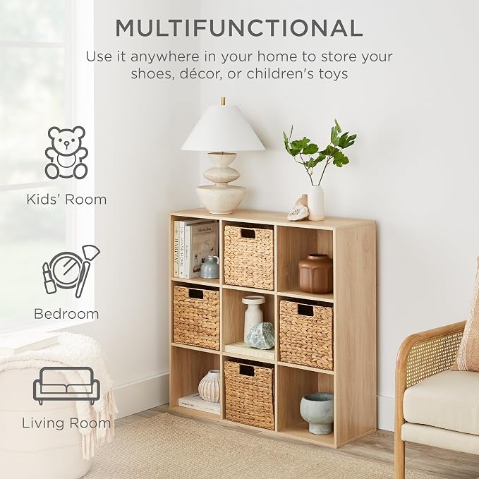 Best Choice Products 9-Cube Storage Organizer, 11in Shelf Opening, Display Shelf - Image 4