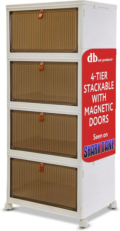 Quik Box Sport 4-Tier Stackable Storage Organizer by dbestproductsInc