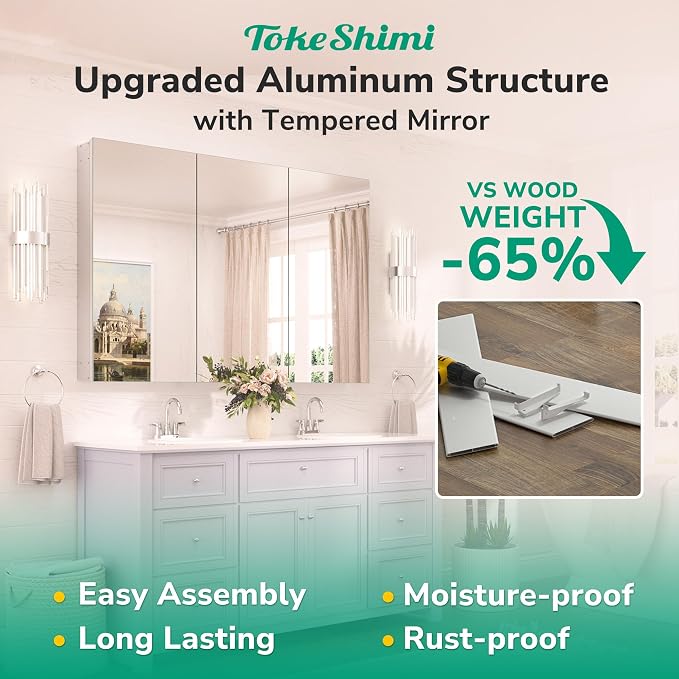 20x26 Medicine Cabinet Mirror - Image 5