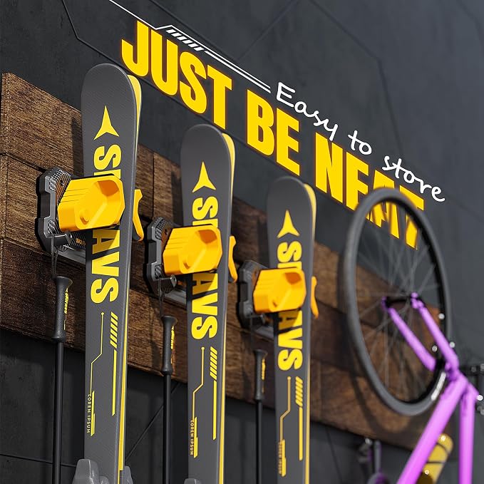 Ski & Snowboard Wall Rack for Garage - Image 4