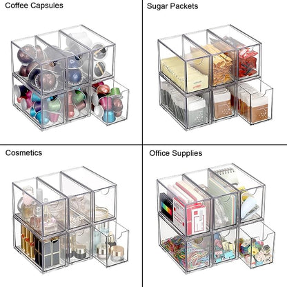 ELLDOO 6 Drawers Tea Bag Organizer, Coffee Pod Snack Storage - Image 5
