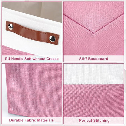 Large Fabric Storage Baskets | 50L Storage Bins, Decorative Linen Closet Baskets - Image 5