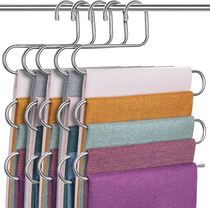 Mr. Pen- Pants Hangers Space Saving, 5 Pack, Pant Hangers Space Saving | Hangers by MrPen