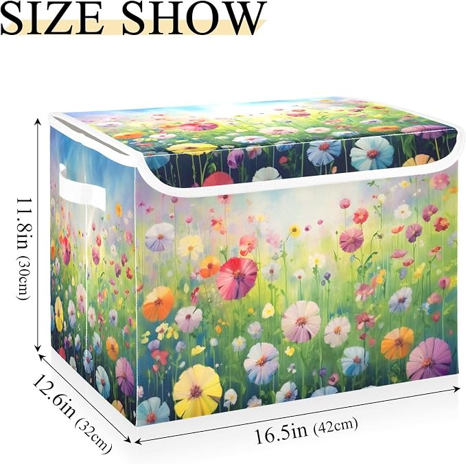 Colorful Flowers Storage Bins - Image 3