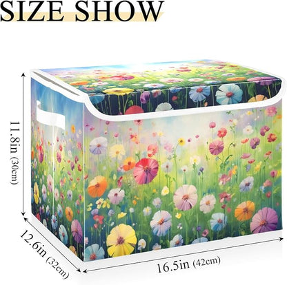 Colorful Flowers Storage Bins - Image 3