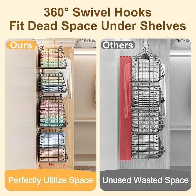 Lyuwanxian 4-Tier Hanging Closet Organizer - Image 4