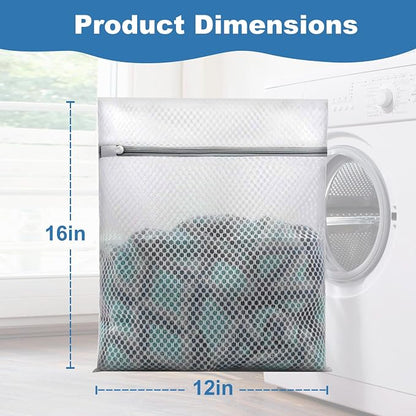 Laundry Bags Mesh Wash Bags for Delicates, Upgraded Honeycomb & Fine Mesh - Image 4