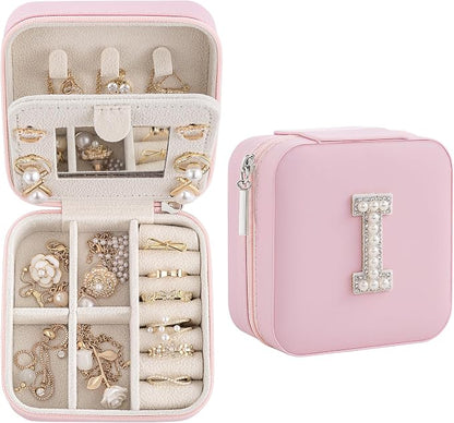 Birthday Gifts For Women, Initial Jewelry Box, Travel Jewelry Case, Gifts for by Unknown