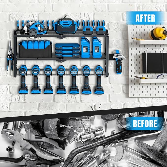 Heavy Duty Power Tool Organizer Wall Mount - Image 4