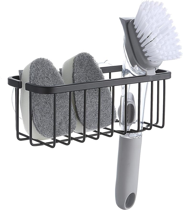 SunnyPoint NeverRust Deluxe Kitchen & Bathroom Sink Sponge Holder Organizer by SunnyPoint