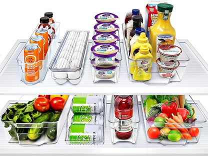 Sorbus Fridge Organizer Bins – Set of 8 Refrigerator Organizers and Storage by Sorbus