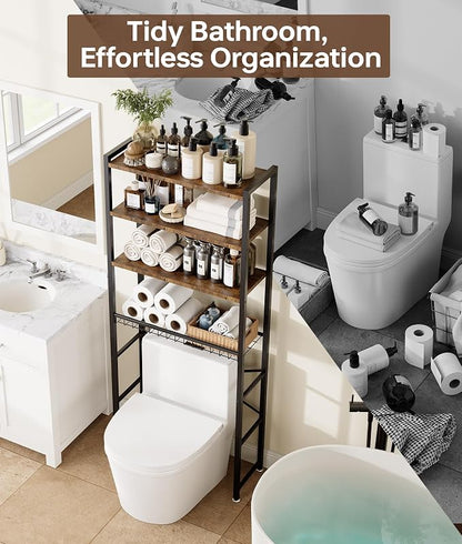 4-Tier Over-the-Toilet Storage Rack - Image 6